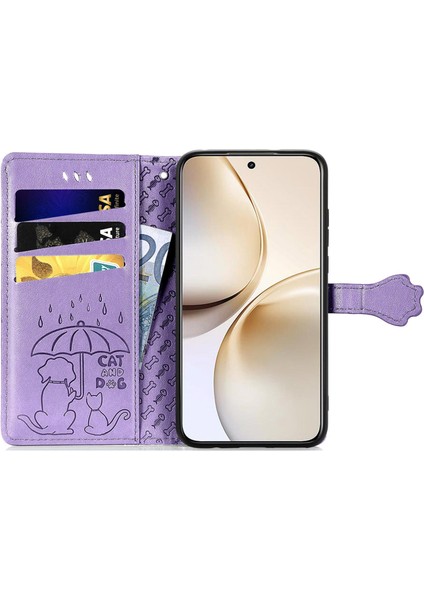 Realme 14 Pro+ Için Kedi ve Köpek Kabartmalı Kılıf (Yurt Dışından) fırsatları