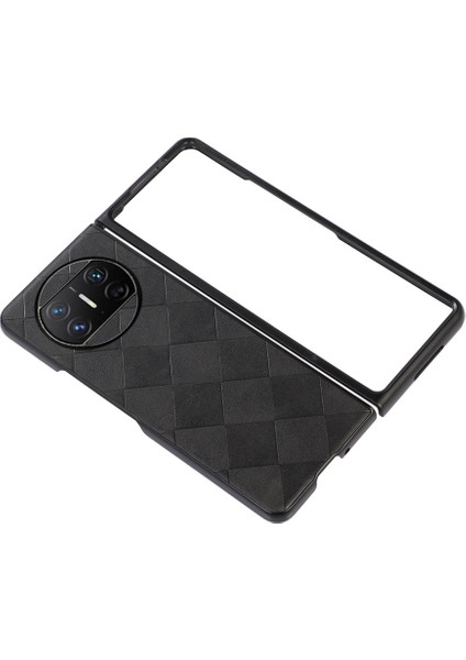 Huawei Mate X3 Için Örgü Ekose Pu Telefon Kılıfı (Yurt Dışından) modelleri