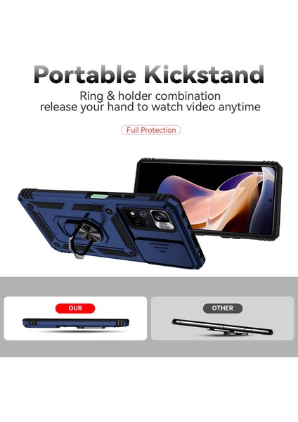 Xiaomi Redmi Note 11 Pro Global Için Sürgülü Camshid Kılıf (Yurt Dışından) modelleri
