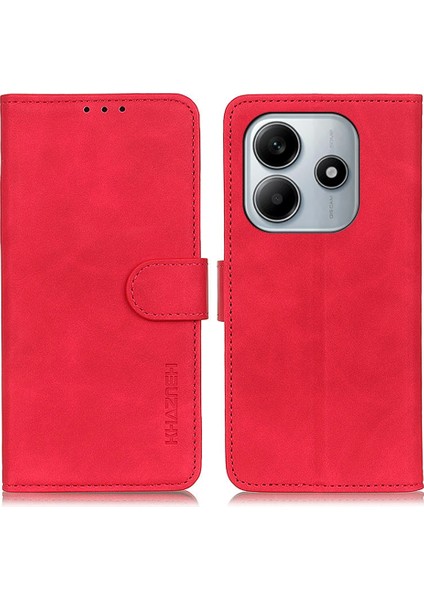 Redmi Note 14 4g Için Khazneh Retro Doku Pu Telefon Kılıfı (Yurt Dışından)