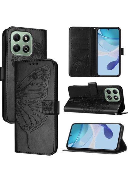Honor X6B Için Kabartmalı Pu Kılıf (Yurt Dışından)