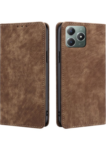 Realme C61 4g Için Rfıd Hırsızlığa Karşı Pu Kılıf (Yurt Dışından)