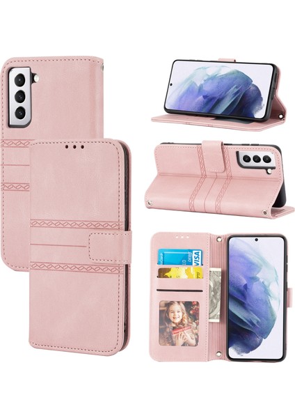 Samaung Galaxy S22 5g Için Pu + Tpu Kılıf (Yurt Dışından)