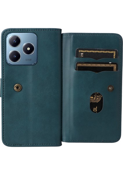 Realme C63 / C61 / Note 60 Için 10 Kartlı Cüzdan Pu Telefon Kılıfı (Yurt Dışından) fırsatları