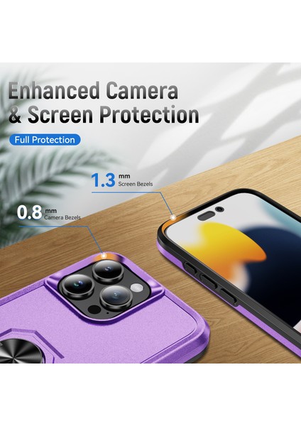 iPhone 16 Pro Max Için Tutuculu Pc + Tpu Kılıf (Yurt Dışından) modelleri