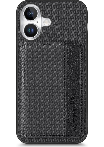 iPhone 16 Için Karbon Fiber Cüzdan Kılıfı (Yurt Dışından) fiyatları