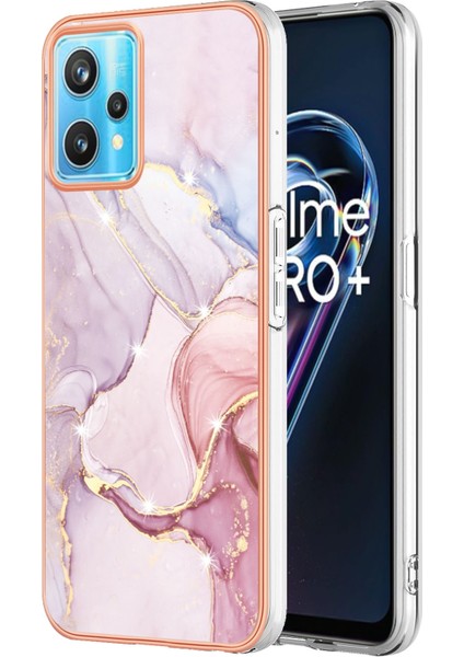 Realme 9 Pro+ Için Mermer Desenli Tpu Kılıf (Yurt Dışından)