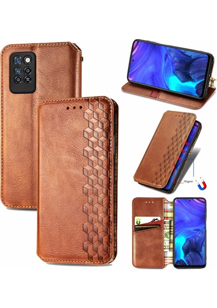 Infinix Note 10 Pro Için Kübik Preslenmiş Pu Kılıf (Yurt Dışından)