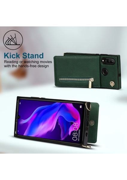 Huawei P30 Için Çapraz Vücut Fermuar Tpu + Pu Arka Kılıf (Yurt Dışından) modelleri