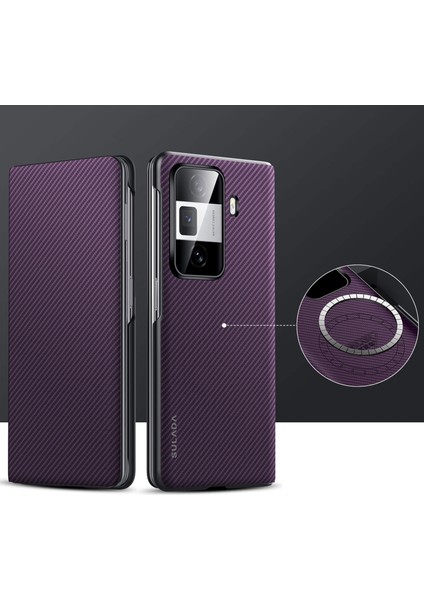 Honor Magic Vs3 Için Sulada Kevlar Dokulu Telefon Kılıfı (Yurt Dışından)