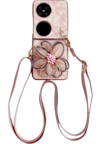 Huawei Pocket 2 Için Renkli Dokuma Iplik Çiçek Kılıfı (Yurt Dışından)