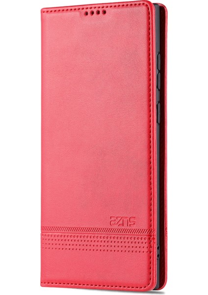 Samsung Galaxy S22 Ultra 5g Için Azns Buzağı Dokulu Pu Kılıf (Yurt Dışından) fiyatları