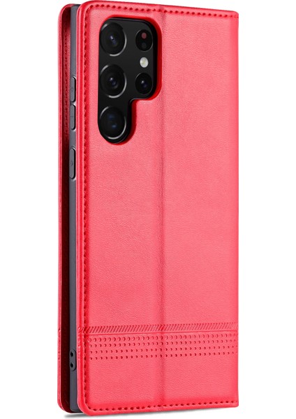Samsung Galaxy S22 Ultra 5g Için Azns Buzağı Dokulu Pu Kılıf (Yurt Dışından) modelleri