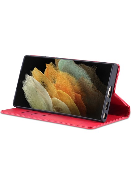 Samsung Galaxy S22 Ultra 5g Için Azns Buzağı Dokulu Pu Kılıf (Yurt Dışından) fırsatları