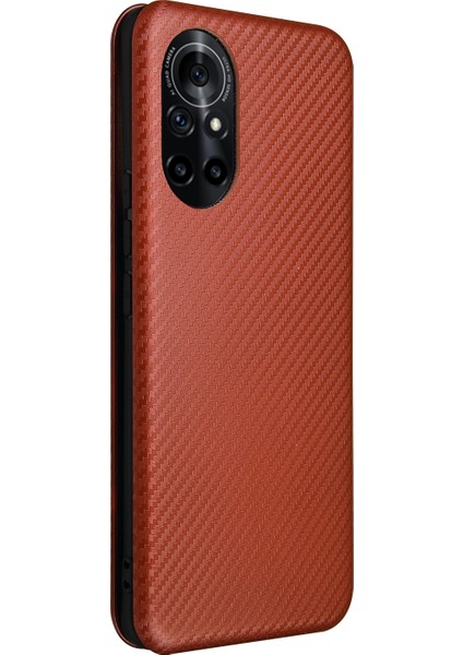 Huawei Nova 8 5g Karbon Fiber Manyetik Pu Kılıf Için (Yurt Dışından) modelleri