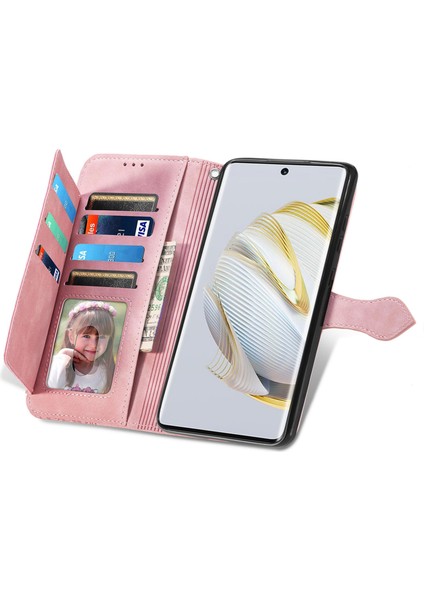 Huawei Nova 10 Için Kabartmalı Çiçek Deri Kılıf (Yurt Dışından) fırsatları