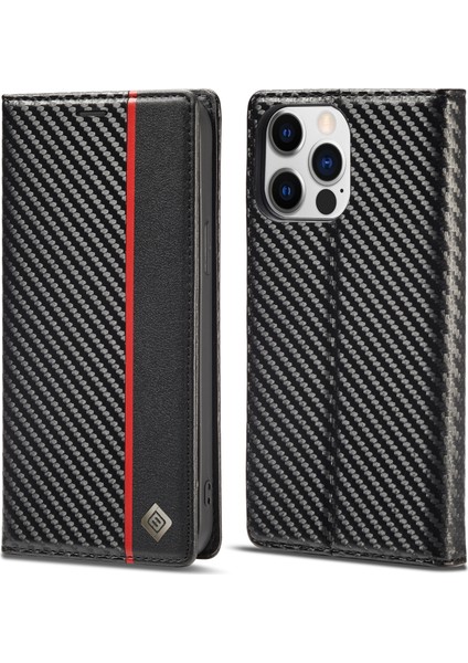iPhone 14 Pro Max Için Pu + Tpu Deri Kılıf (Yurt Dışından)