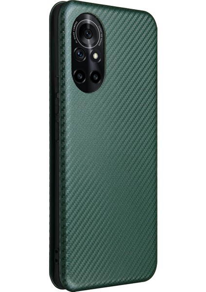 Huawei Nova 8 5g Karbon Fiber Manyetik Pu Kılıf Için (Yurt Dışından) modelleri