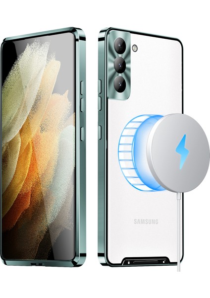 Samsung Galaxy S22+ Için Buzlu Metal Telefon Kılıfı (Yurt Dışından)