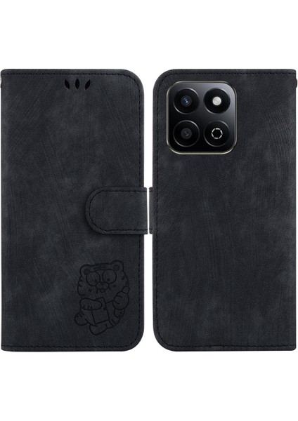 Honor Play 60 Plus Için Küçük Kaplan Kabartmalı Pu Kılıf (Yurt Dışından)