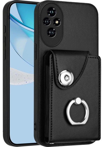 Honor 200 Pro 5g Için Kart Çantası Pu Telefon Kılıfı (Yurt Dışından)