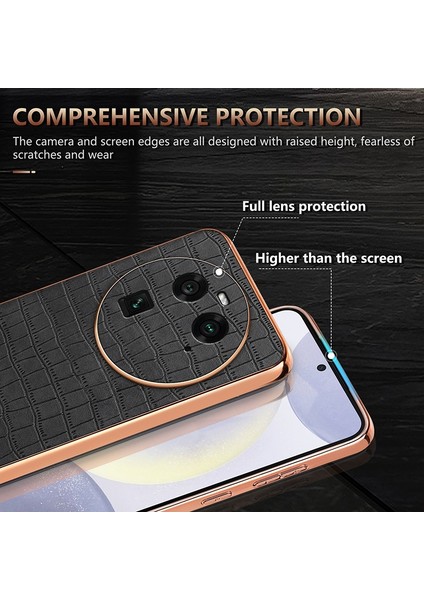 Oppo Find X6 Için Azns Timsah Dokulu Kılıf (Yurt Dışından) fırsatları