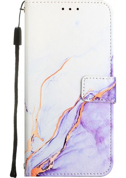 Tecno Pova 6 4g Için Mermer Pu Telefon Kılıfı (Yurt Dışından) fiyatları