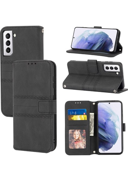 Samaung Galaxy S22 5g Için Pu + Tpu Kılıf (Yurt Dışından)