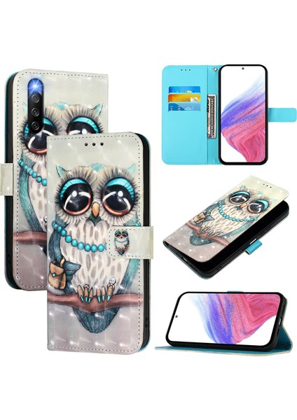 Sony Xperia 10 Iv Için 3D Boyama Deri Kılıf (Yurt Dışından)