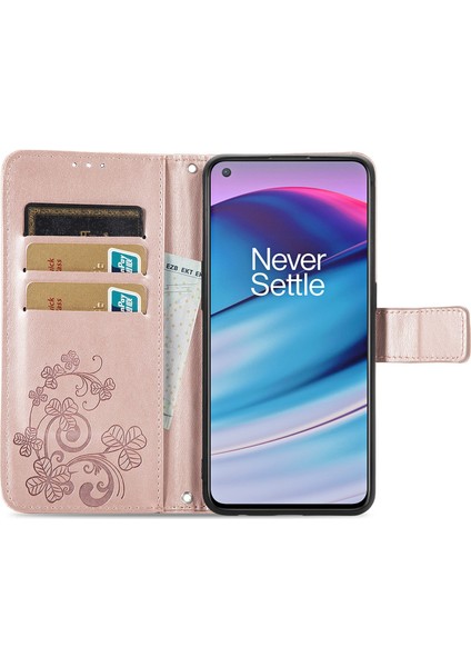 Oneplus Nord Ce 5g Için Dört Yapraklı Yonca Pu Kılıf (Yurt Dışından) modelleri