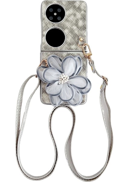 Huawei Pocket 2 Için Renkli Dokuma Iplik Çiçek Kılıfı (Yurt Dışından)