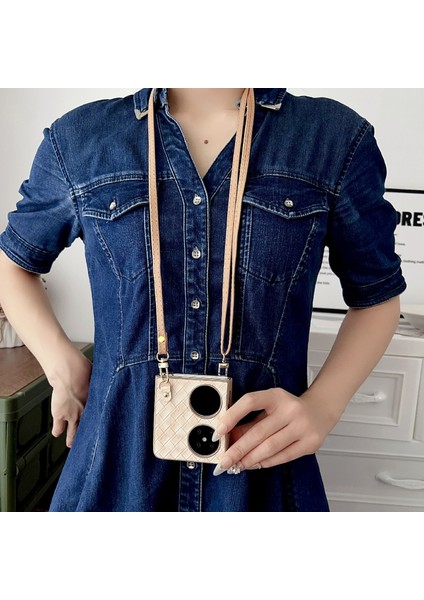 Huawei Pocket 2 Için Renkli Dokuma Iplik Çiçek Kılıfı (Yurt Dışından) fırsatları