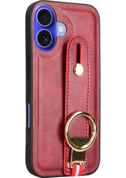 iPhone 16 Plus Için Bileklik Deri Kılıf (Yurt Dışından) modelleri