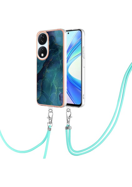 Honor X7B 4g / 5g Için Kordonlu Mermer Imd Kılıf (Yurt Dışından)