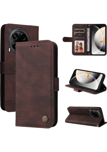 Tecno Camon 30 4g / 5g Için Pu Telefon Kılıfı (Yurt Dışından)