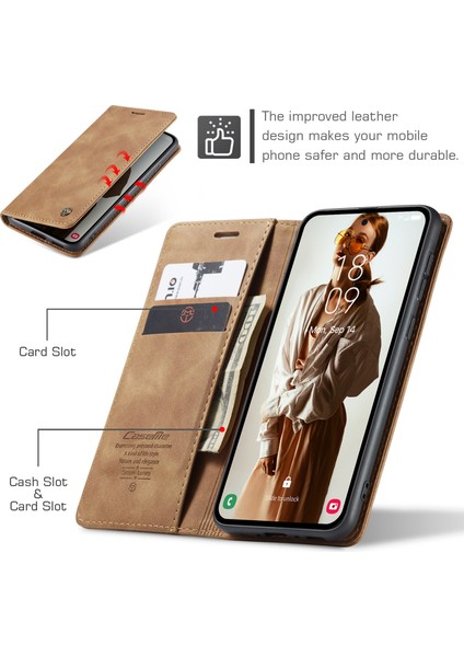 Samsung Galaxy A55 5g Için Çok Fonksiyonlu Pu Telefon Kılıfı (Yurt Dışından) fırsatları