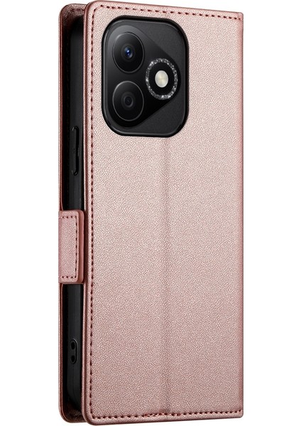Honor X60I Için Yan Tokalı Manyetik Deri Kılıf (Yurt Dışından) modelleri