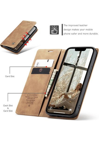 iPhone 16E Için Çok Fonksiyonlu Deri Telefon Kılıfı (Yurt Dışından) modelleri