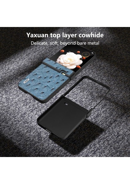 Honor Magic V Flip Için Abe 3'ü 1 Arada Devekuşu Doku Kılıfı (Yurt Dışından) fırsatları