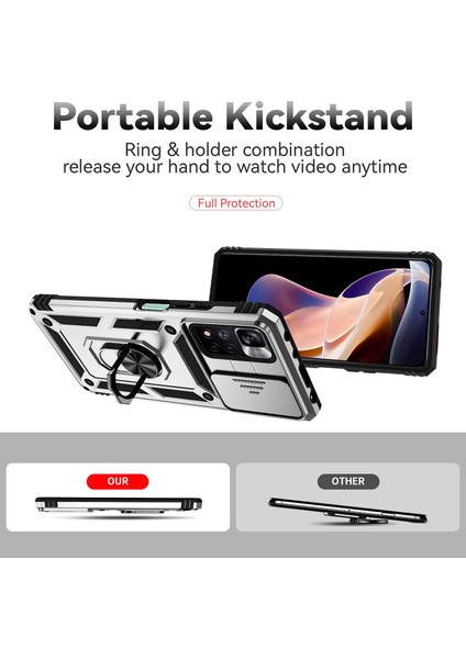 Xiaomi Redmi Note 11 Pro Global Için Sürgülü Camshid Kılıf (Yurt Dışından) fırsatları