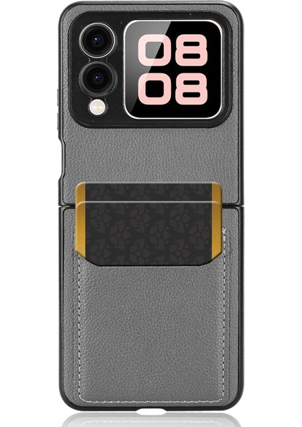 Huawei Nova Flip Için Litchi Doku Kart Yuvaları Telefon Kılıfı (Yurt Dışından) fırsatları