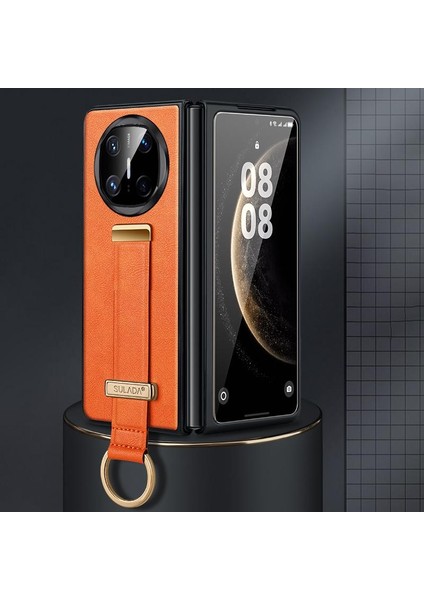 Huawei Mate X6 Için Sulada Pc Hibrit Pu Doku Kılıfı (Yurt Dışından)