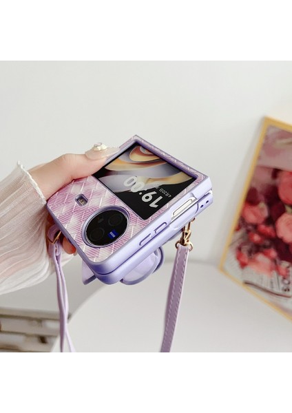 Vivo x Flip Için Renkli Dokuma Iplik Çiçek Kılıfı (Yurt Dışından) modelleri