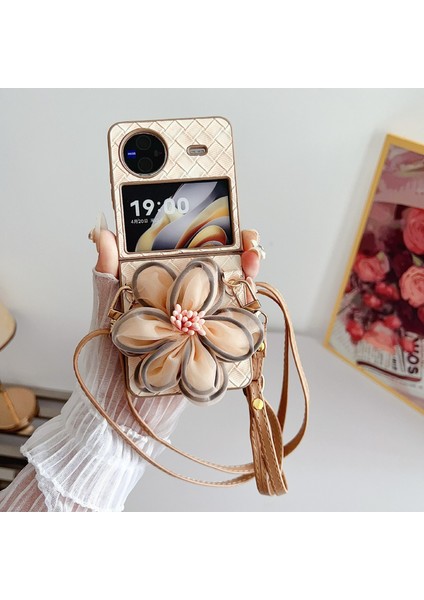 Vivo x Flip Için Renkli Dokuma Iplik Çiçek Kılıfı (Yurt Dışından) indirimleri