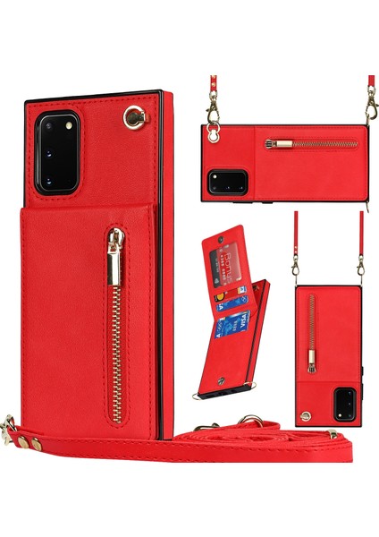 Samsung Galaxy S20 Fe 5g Çapraz Vücut Tpu + Pu Kılıf Için (Yurt Dışından)