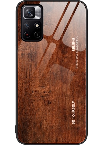 Xiaomi Redmi Note 11 5g/poco M4 Pro Için Ahşap Tahıl Kılıf (Yurt Dışından)