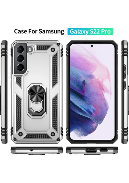 Samaung Galaxy S22+ 5g Için Darbeye Dayanıklı Tpu + Pc Kılıfı (Yurt Dışından) modelleri