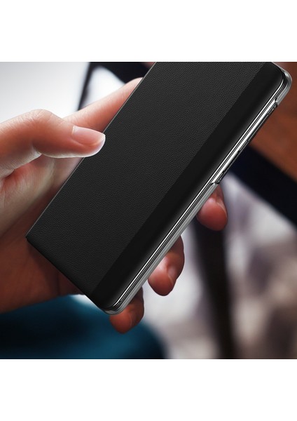 Huawei Mate X3 Için Litchi Desenli Yan Pencere Görünümü Kılıf (Yurt Dışından) fırsatları