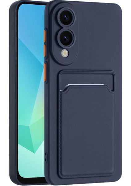 Samsung Galaxy S25 Edge 5g Için Cilt Fe Kart Kontrast Renk Düğmesi Tpu Telefon Kılıfı (Yurt Dışından)