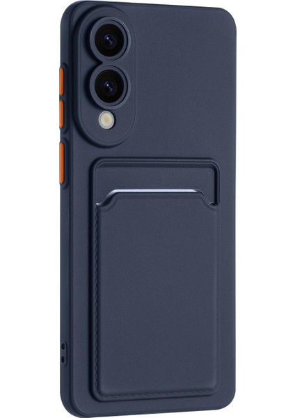 Samsung Galaxy S25 Edge 5g Için Cilt Fe Kart Kontrast Renk Düğmesi Tpu Telefon Kılıfı (Yurt Dışından) modelleri